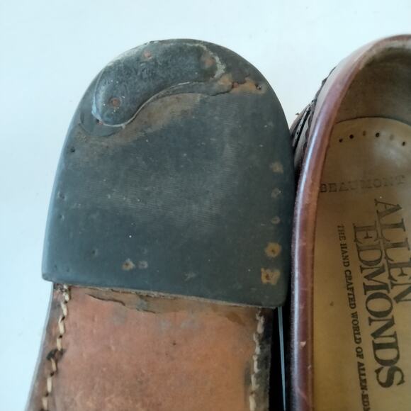 Allen Edmonds Brown Leather Loafers Beaumont Men's Size AAA 11.5 30015 - Picture 7 of 12